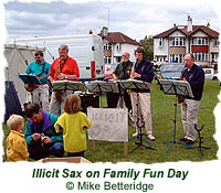 Illicit Sax on Family Fun Day