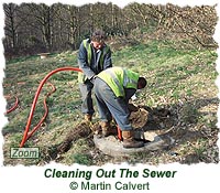 Clearing out the sewer