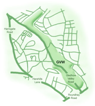 Gledhow Valley Woods Map