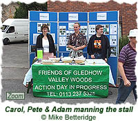 Carol, Pete and Adam manning the stall