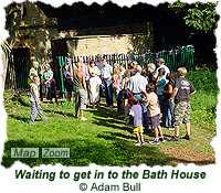 Waiting to get in to the Bath House
