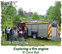 Exploring a fire engine