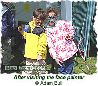 After visiting the face painter