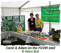 Carol & Adam on the FGVW stall