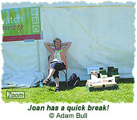 Joan has a quick break!