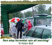 Non-stop torrential rain all morning!