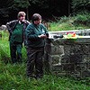 Steve and Elaine prepare the electronic bat detectors