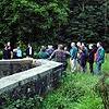 People start to gether for the Bat Walk