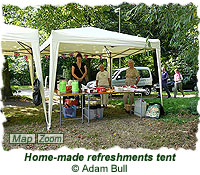 Home-made refreshments tent