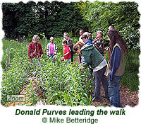Donald Purves leads the walk
