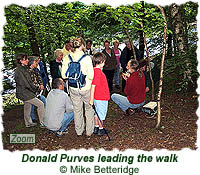 Donald Purves leads the walk