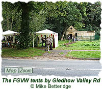 The FGVW tents by Gledhow Valley Rd
