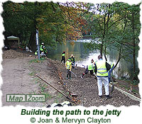 Building the path to the jetty