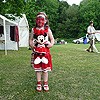 Cheerleader wins a matching Minnie Mouse cheerleader!