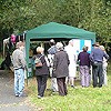 Vistors learning about the woods & local history