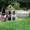 Visitors waiting for the free tour #1