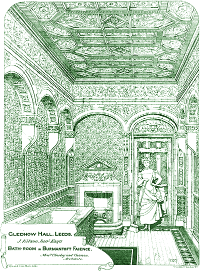 Line drawing of Gledhow Hall Bathroom