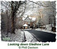 Looking down Gledhow Lane