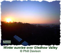 Winter sunrise over Gledhow Valley
