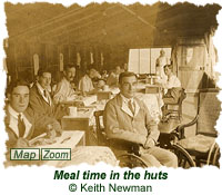 Meal time in the huts